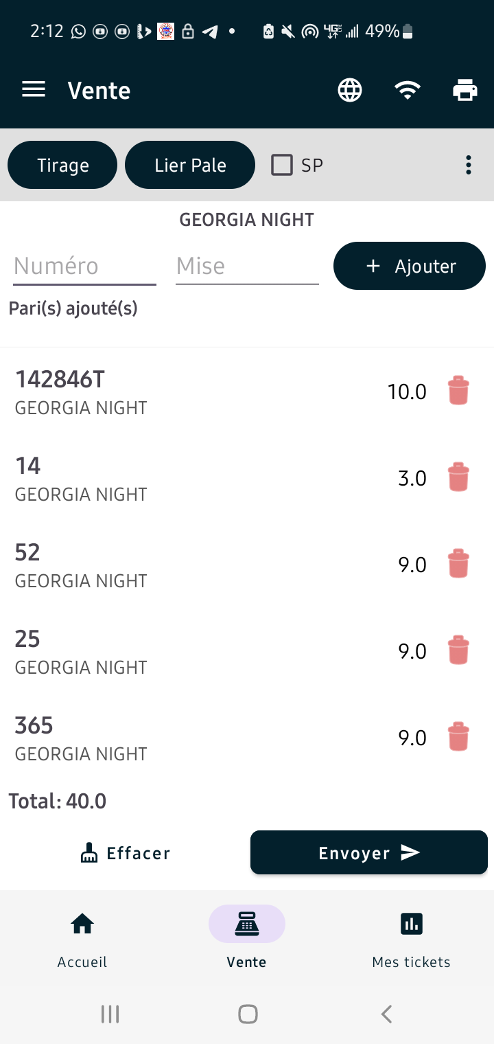 App Etincel sur mobile